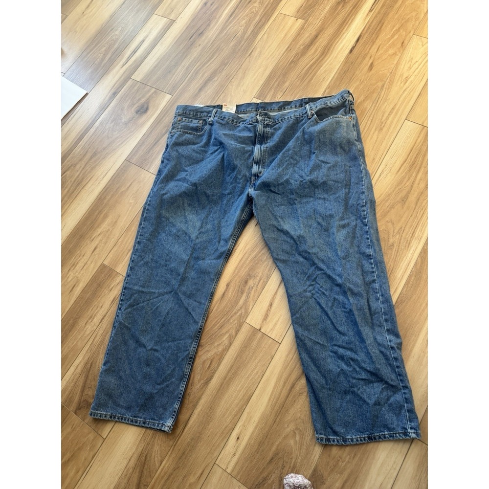 Vintage Levis 505 Jeans Mens 54x30 Blue Straight Fit 100% Cotton Denim 90s Y2K